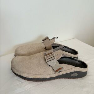 Chaco Beige Mules with Adjustable Strap